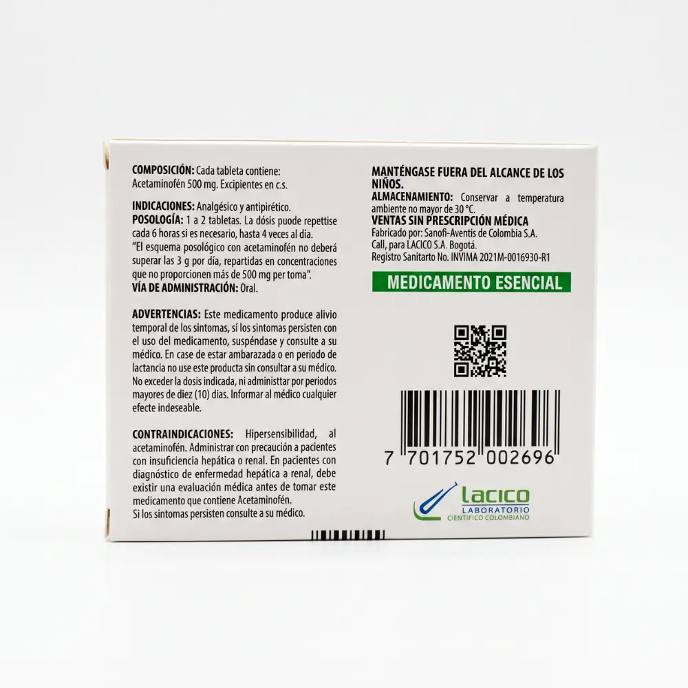 Winadol tabletas - LACICO - Analgésico y antipirético3.webp