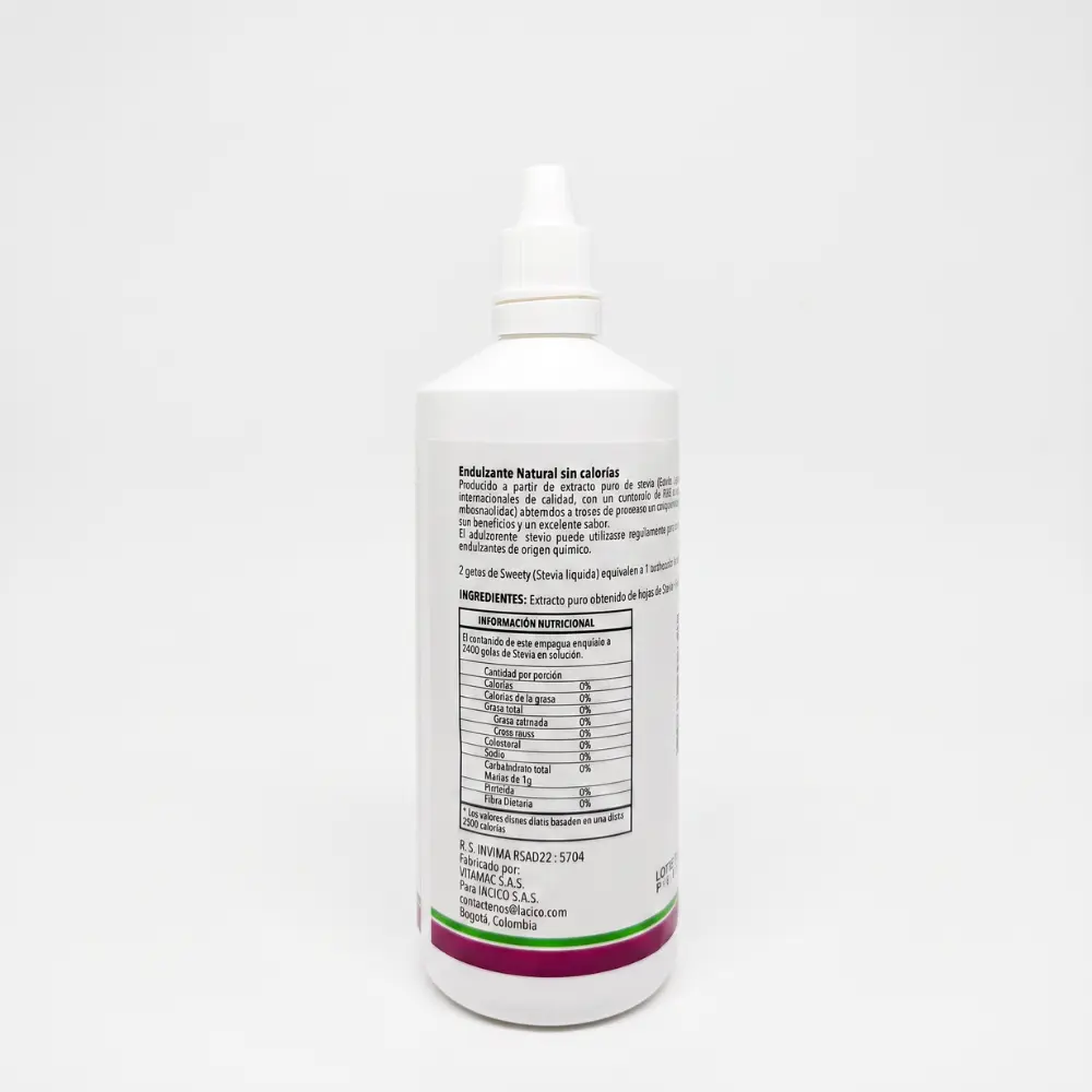 Sweetty - endulzante natrual - Stevia - Lacico3.webp