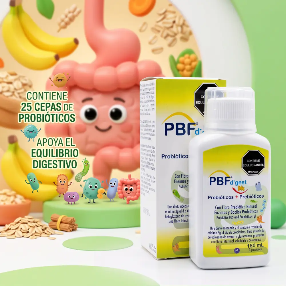 PBF Dgest KS- LACICO - Probioticos y prebioticos para niños y niñas - salud intestinal7.webp