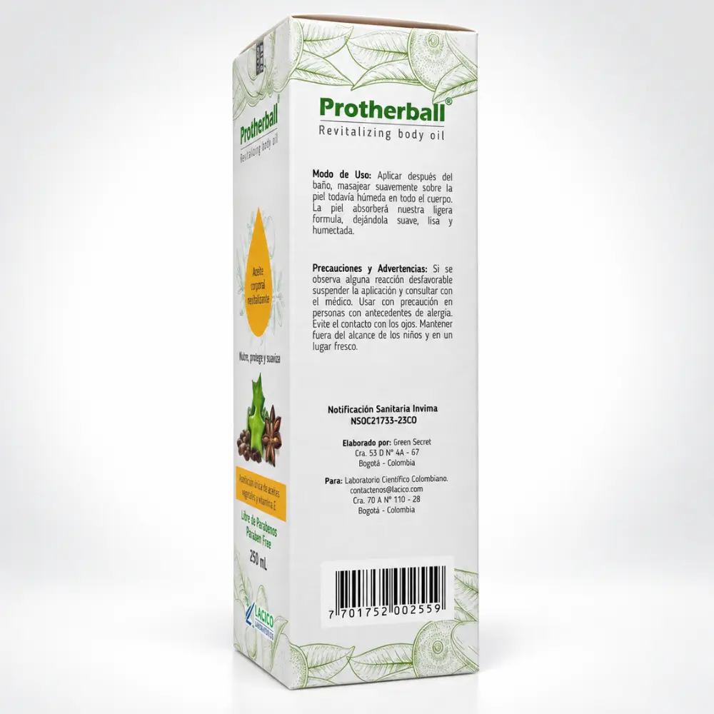 Protherball - Lacico - Aceite cosmético que nutre y protege la piel4.webp
